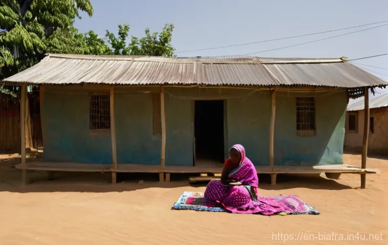 비아프라 전쟁 관련 다큐멘터리 - **Prompt:** A compassionate, kind-faced humanitarian aid worker (gender-neutral, perhaps wearing a p...