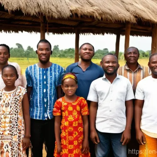 비아프라 전쟁의 인류학적 연구 - **Prompt 1: Forging Identity in Unity**
    "A vibrant group photograph of diverse Igbo people—men, ...