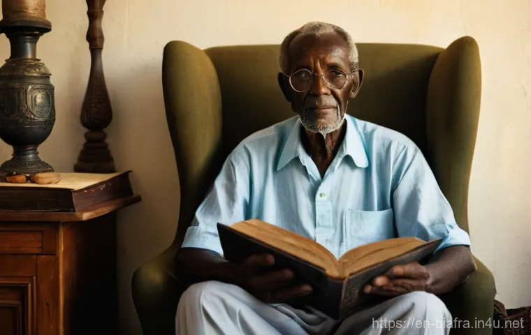 비아프라 전쟁 관련 책 추천 - **Humanitarian Compassion:** A compassionate female aid worker, dressed in a light-colored, practica...